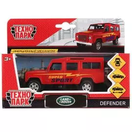 Машина металлическая LAND ROVER DEFENDER СПОРТ 12см, открываются двери, инерционная, Технопарк