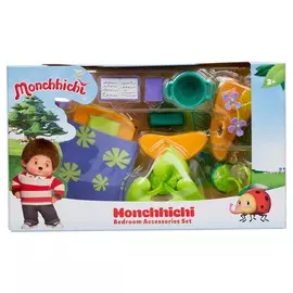 Набор аксессуаров для спальной комнаты Monchhichi (с фиолетовым ковром)