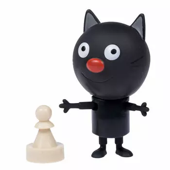 1TOY Фигурка "Три кота Сажик" подвижные ручки и ножки