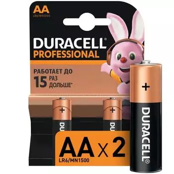 Батарейки DURACELL Professional АА/LR6 бл/2шт