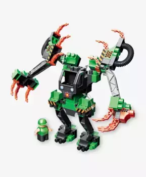 Bauer Набор с большим роботом и пилотом в коробке Technobot цвет черный, оранжевый, зеленый