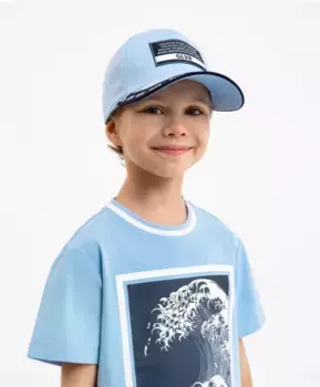 Бейсболка голубая Gulliver (52-54)