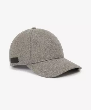 Бейсболка из суконной костюмной ткани серая GLVR (One size (56))