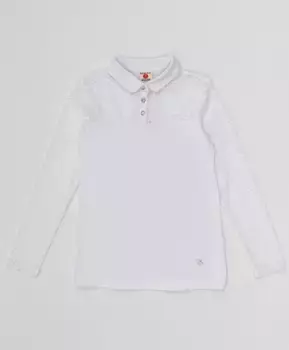 Белая блузка с кружевом Button Blue (146)