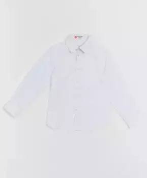 Белая фактурная рубашка Button Blue (104)