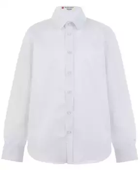 Белая фактурная рубашка Button Blue (140)