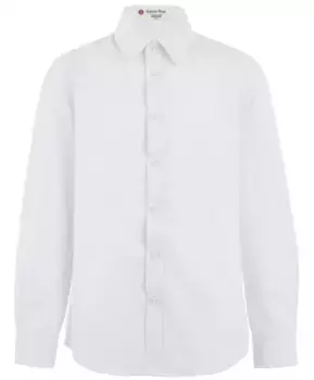 Белая фактурная рубашка Button Blue (140)
