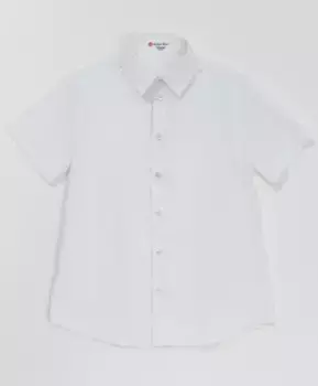 Белая фактурная рубашка Button Blue (170)