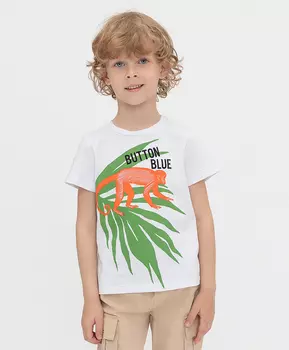 Белая футболка Button Blue