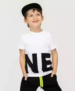 Белая футболка с принтом Gulliver (128)