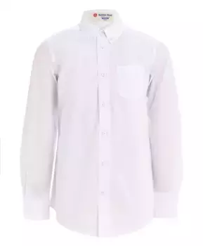 Белая хлопковая рубашка Button Blue (116)