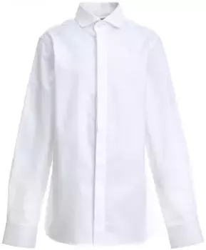 Белая хлопковая рубашка Gulliver (164)