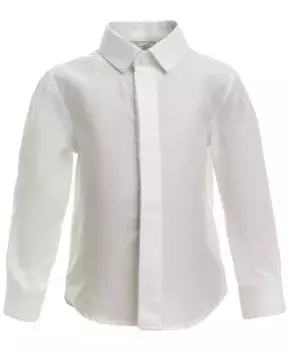 Белая хлопковая рубашка Gulliver (80)