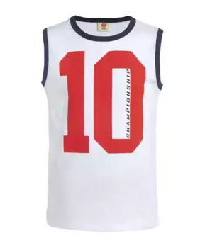 Белая майка Button Blue (104)