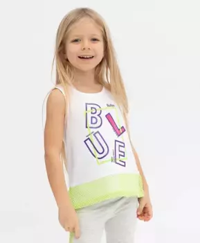 Белая майка Button Blue (110)