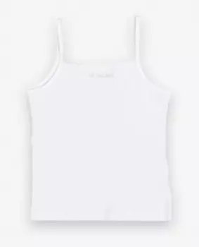 Белая майка для девочки Gulliver