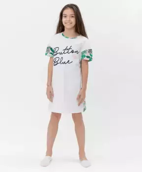 Белая ночная сорочка Button Blue (128-134)