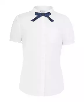 Белая приталенная блузка Gulliver (128)