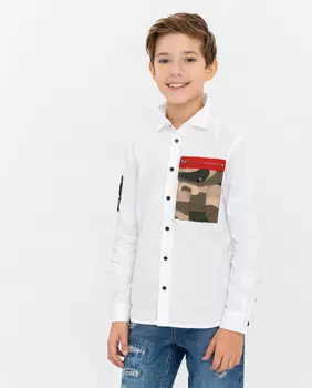 Белая рубашка Gulliver