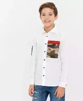 Белая рубашка Gulliver (164)