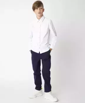 Белая рубашка на кнопках Gulliver (122)