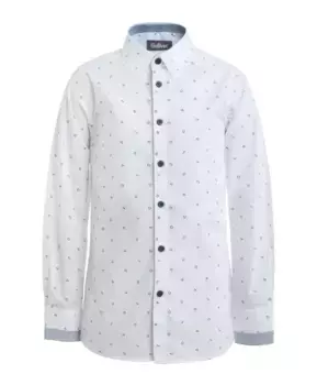 Белая рубашка с орнаментом "Буквы" Gulliver (134)