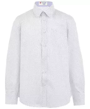 Белая рубашка с орнаментом "Капелька" Button Blue (134)