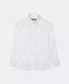 Белая рубашка с принтом Gulliver (122)