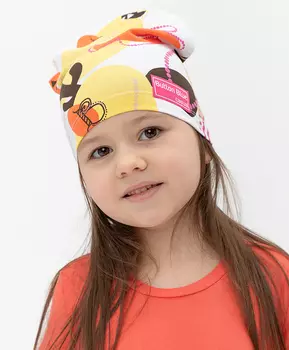 Белая шапка Button Blue