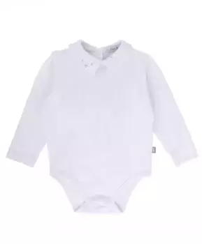 Белое боди с длинным рукавом Gulliver (86)