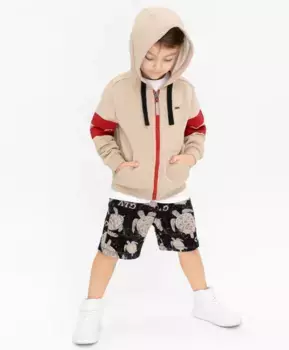 Бежевая толстовка с капюшоном Gulliver (122)