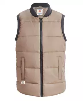 Бежевый жилет Button Blue (158)