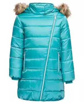 Бирюзовое зимнее пальто Button Blue (110)