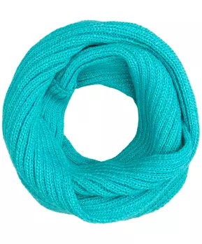 Бирюзовый вязаный воротник Button Blue