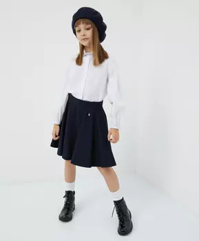 Блузка белая с длинным рукавом Gulliver