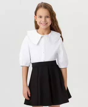 Блузка на пуговицах белая Button Blue (152)