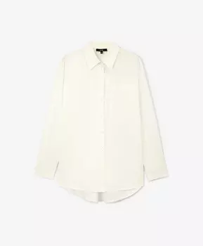 Блузка прямой свободной формы белая GLVR (XL)