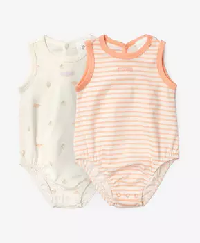 Боди для девочки без рукава комплект из 2-х штук мультицвет Gulliver