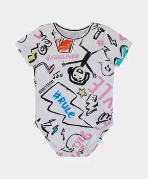 Боди с коротким рукавом с принтом Gulliver