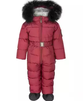 Бордовый комбинезон с отстегивающимися пинетками Gulliver (80)