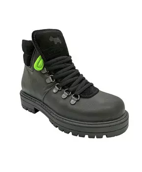 Ботинки из натуральной кожи чёрные для девочки Happy Step (36)