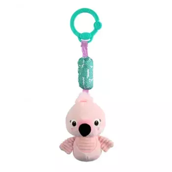 Игрушка погремушка колокольчик для новорожденного Фламинго