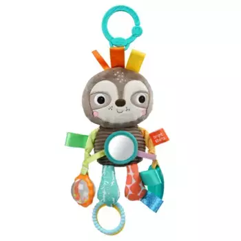 Игрушка подвеска с погремушкой для новорожденных Ленивец