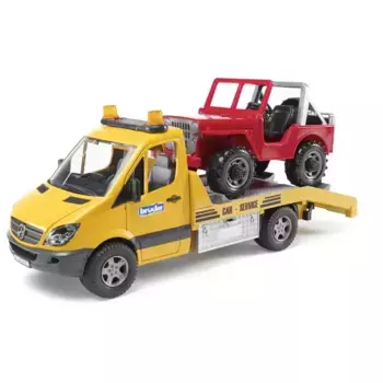 Bruder эвакуатор с внедорожником Mercedes-Benz Sprinter