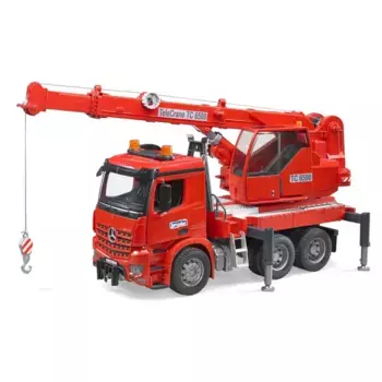 Bruder Автокран MB Arocs красный