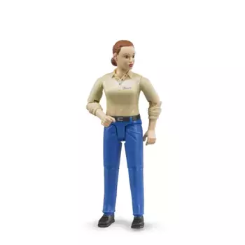 Фигурка женщины в голубых джинсах