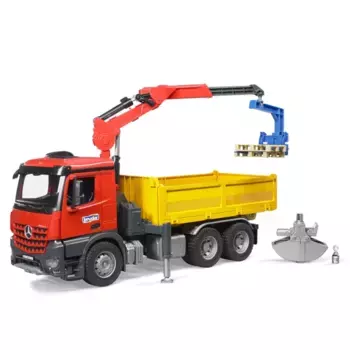 Машинка Грузовик Mercedes Benz с краном и аксессуарами
