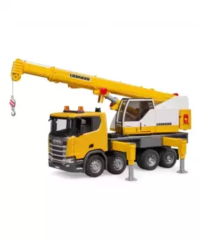 Bruder Грузовой кран Scania с аксессуарами