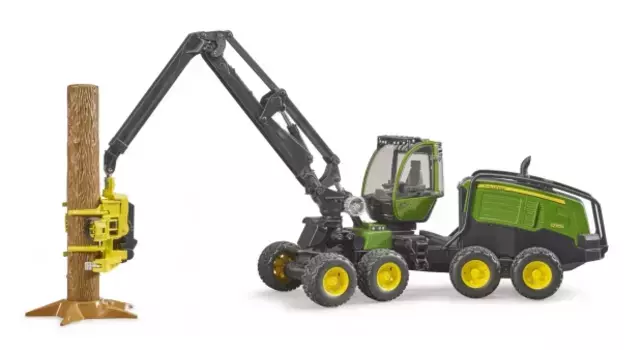 Харвестер John Deere 1270G с бревном