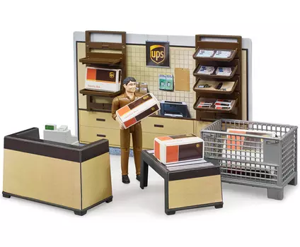 Bruder Набор магазин UPS
